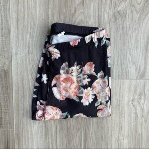 BDG Black Pink Floral Leggings